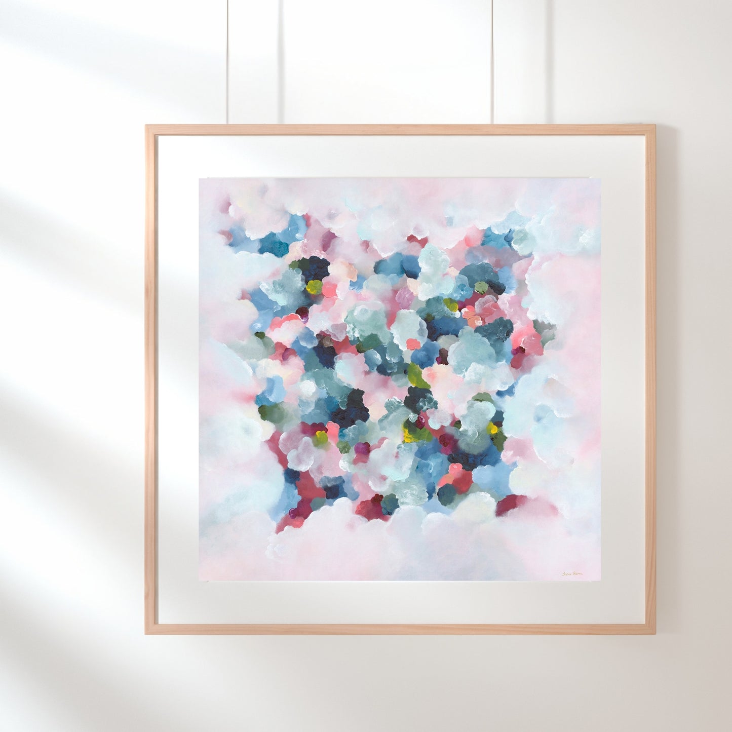 blue canvas abstract print