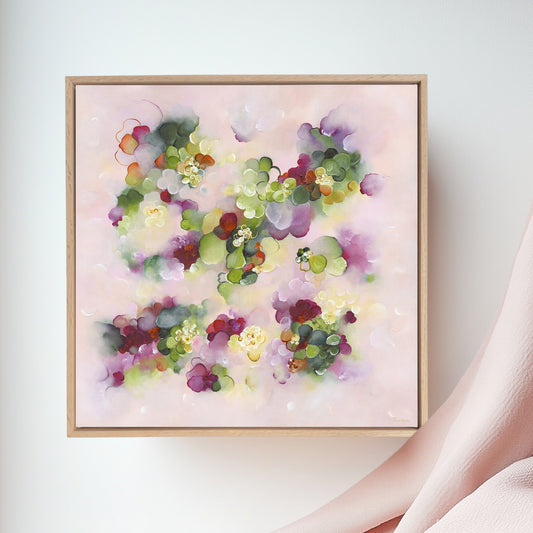 floral pink painting