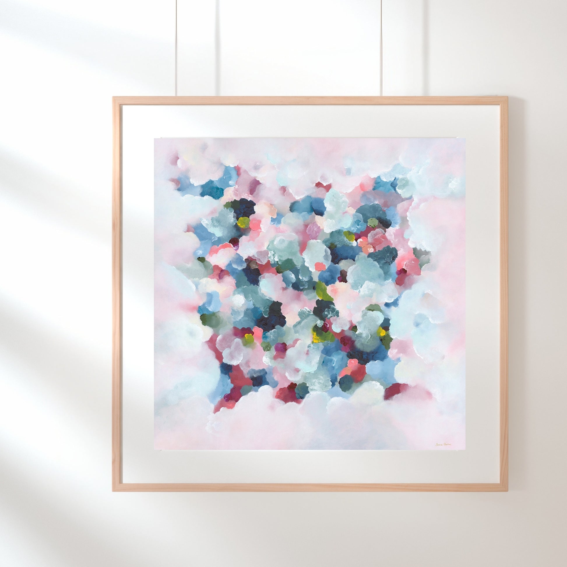 blue canvas abstract print 