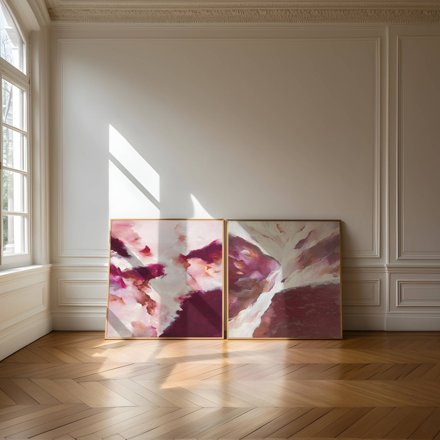 ~ Strength within Me & Beneath my Feet ~ Square set of 2 Canvas Prints