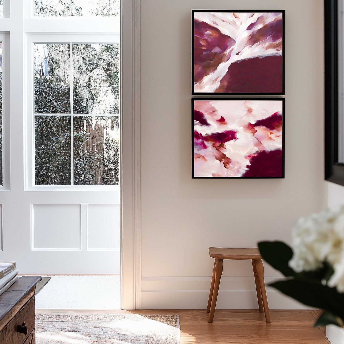~ Strength within Me & Beneath my Feet ~ Square set of 2 Canvas Prints