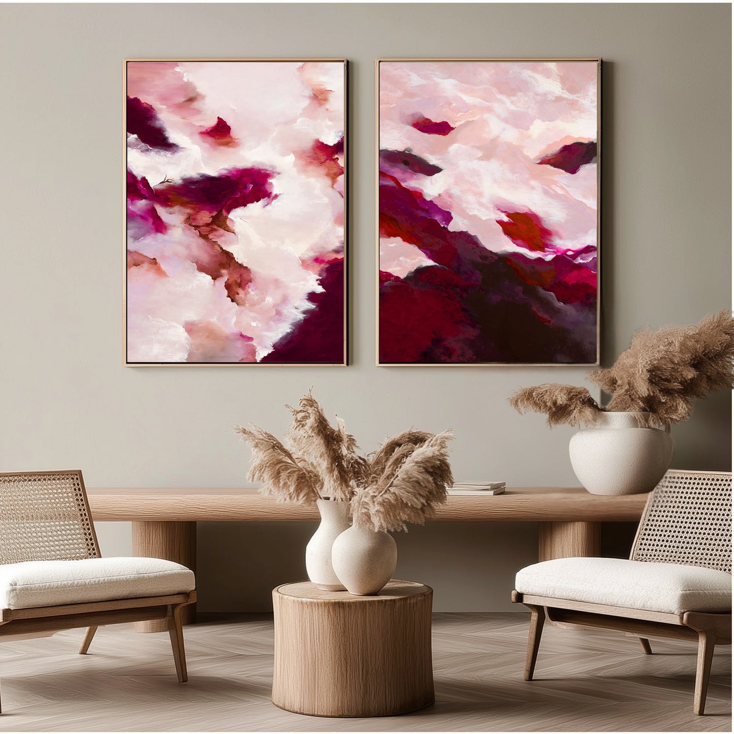 ~Beneath my Feet & Unearth Me~ Portrait Set of 2 Canvas Prints