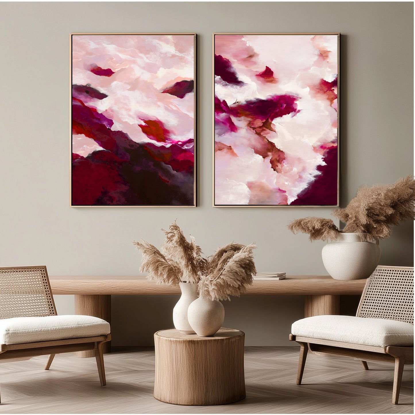~Beneath my Feet & Unearth Me~ Portrait Set of 2 Canvas Prints