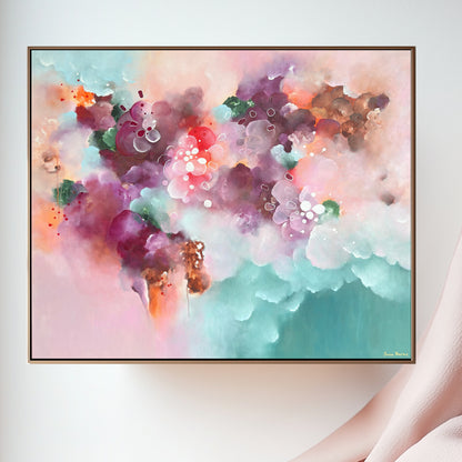 Colourful soothign abstact art