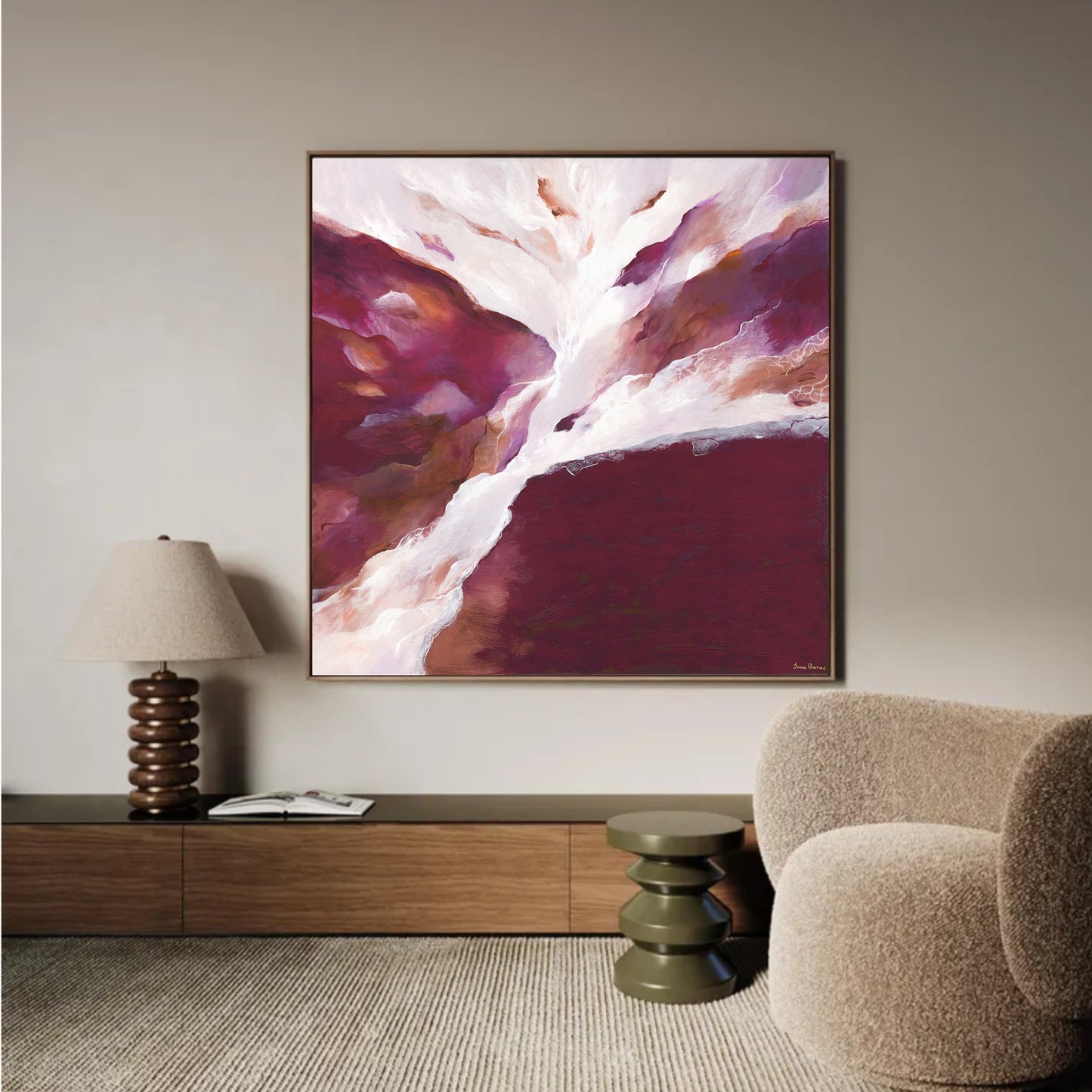 ~ Strength Within Me ~ Square Canvas Print